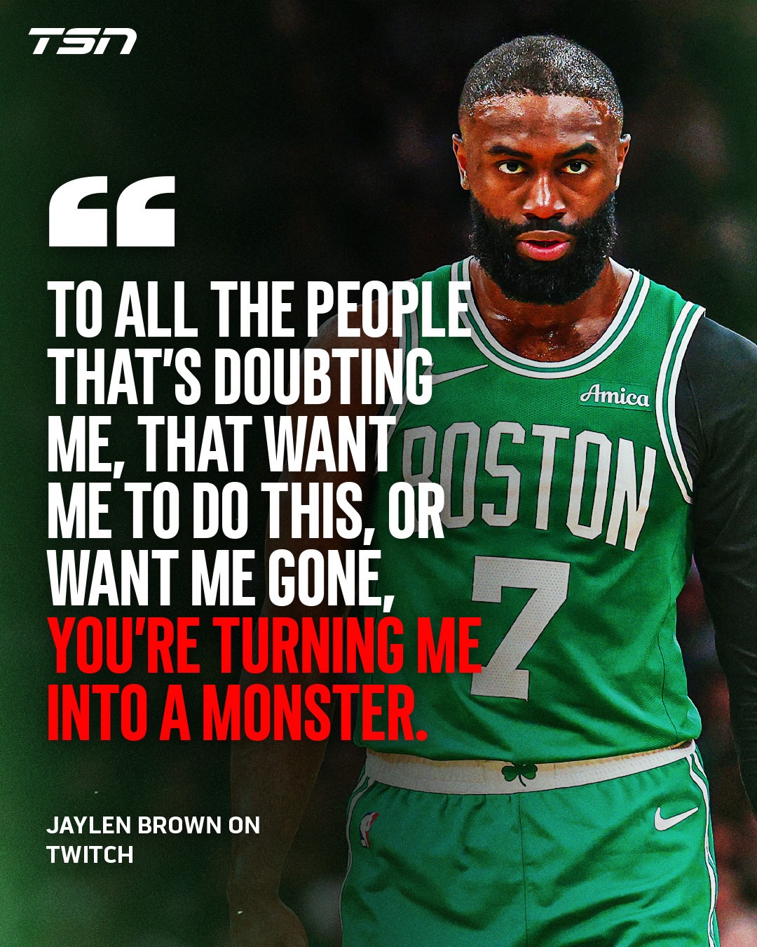 Jaylen Brown is using the trade talks around himself and Giannis for fuel 😤

(🎥: FCHWPO /Twitch)