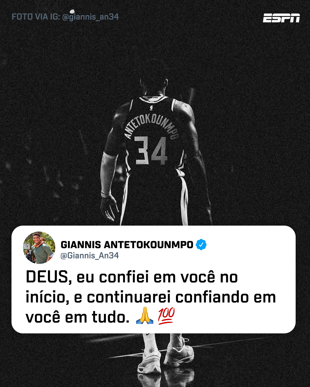 GIANNIS QUEBRA O SILÊNCIO EM MEIO AOS RUMORES DE TROCA NA NBA! 👀🏀

Com o Draft da NBA acontecendo nesta terça-feira (23), os rumores sobre uma possível saída de Giannis Antetokounmpo do Milwaukee Bucks ganharam ainda mais força. Em meio às especulações, o astro grego publicou uma mensagem enigmática nas redes sociais.

Campeão da NBA em 2021 e duas vezes MVP da temporada regular, o camisa 34 pode estar vivendo seus últimos dias em Milwaukee. Boston Celtics e Miami Heat aparecem entre os principais destinos especulados para o jogador.

Se a troca acontecer, qual seria o melhor destino para Giannis? 👀

#NBAnaESPN #NBA #GiannisAntetokounmpo #Bucks