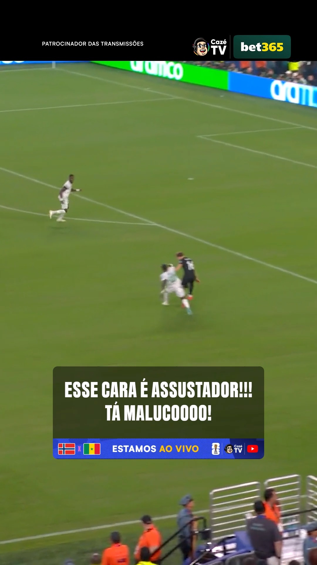 QUE LOUCURAAAAAA É ESSE CARA!!! 😮‍💨😮‍💨😮‍💨 O QUE É ERLING HAALAND, MEUS AMIGOS???????? 🇳🇴☄️

🎙️ @raony_pacheco

🇳🇴🇸🇳 ESTAMOS AO VIVOOOO PRA NORUEGA X SENEGAL!!! VEM PRA TELA DA CAZÉTV! 𝐒𝐄 𝐓𝐄𝐌 𝐂𝐎𝐏𝐀, 𝐄𝐒𝐐𝐔𝐄𝐂𝐄! 😮‍💨

#CopaNaCazéTV #TempoRealCazéTV #Bet365 #VideoPatrocinado #cztv40
