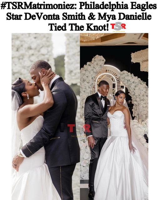 TSR Staff China! @China_lovelace
_________________________ 
#TSRMatrimoniez: Congratulations are in order for #DeVontaSmith! The Super Bowl LIX champ and his longtime love, #MyaDanielle, said “I do” during an intimate black-tie ceremony on Saturday, June 13, at the Four Seasons Resort Orlando at Walt Disney World Resort in Florida. Per @people, the couple’s love story goes way back to middle school, when they competed at track meets between their schools, before eventually building a life together. Their journey came full circle after DeVonta proposed in Philadelphia on New Year’s Eve in 2024. 
_________________________
The couple chose Disney for more than just the luxury backdrop. The newlyweds shared that they take an annual trip to Disney, making the location a meaningful extension of a tradition already tied to so many memories. 
_________________________
“We make an annual trip to Disney every year, so getting married there felt like a natural extension of a tradition that already holds so many special memories for us,” they shared. “Ultimately, choosing this destination allows us to return to a place we already love year after year and be reminded of one of the most important moments of our lives.” DeVonta and Mya are already building a beautiful family together and share two daughters, Kyse, 2, and Kali, 1. Congrats to the happy couple! 💍✨ SWIPE✍🏾#TSRStaffAS 📷:(@stanlophotography )