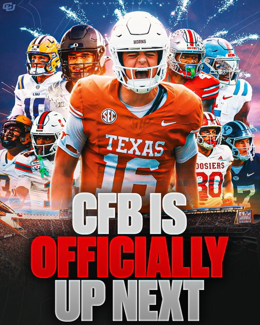 🚨 BREAKING: College Football is officially next up for college athletics🔥

With the College World Series coming to a close tonight, all eyes now turn to the gridiron. 

Oklahoma captures its first National Championship since 1994 and third in program history, while the SEC extends its dominance with 7 straight national titles.

Now it’s College Football’s turn.

CFB is on deck. 🔜🏈