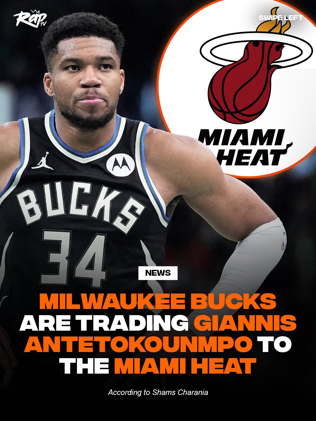 Giannis might be going to South Beach‼️👀

According to Shams, The Milwaukee Bucks are reportedly sending Giannis Antetokounmpo and Bobby Portis to the Miami Heat in exchange for Tyler Herro, Kel’el Ware, Jaime Jaquez Jr., Kasparas Jakučionis, three first-round picks (including No. 13), one pick swap, and a second-round pick, per ESPN sources 👀

What do y’all think of this trade⁉️🤔