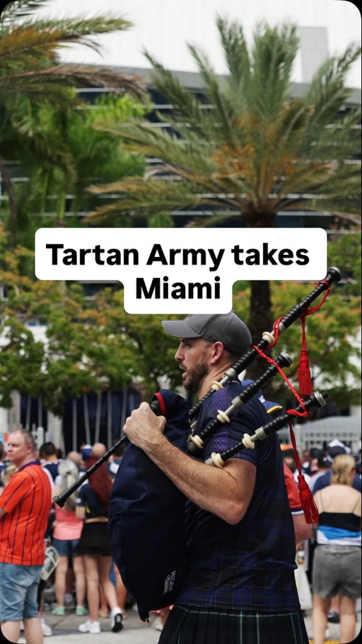Scotland’s World Cup fans are still putting on a clinic, as the Tartan Army takes over Miami this week #scotlandsoccer #tartanarmy #worldcup #Soccer