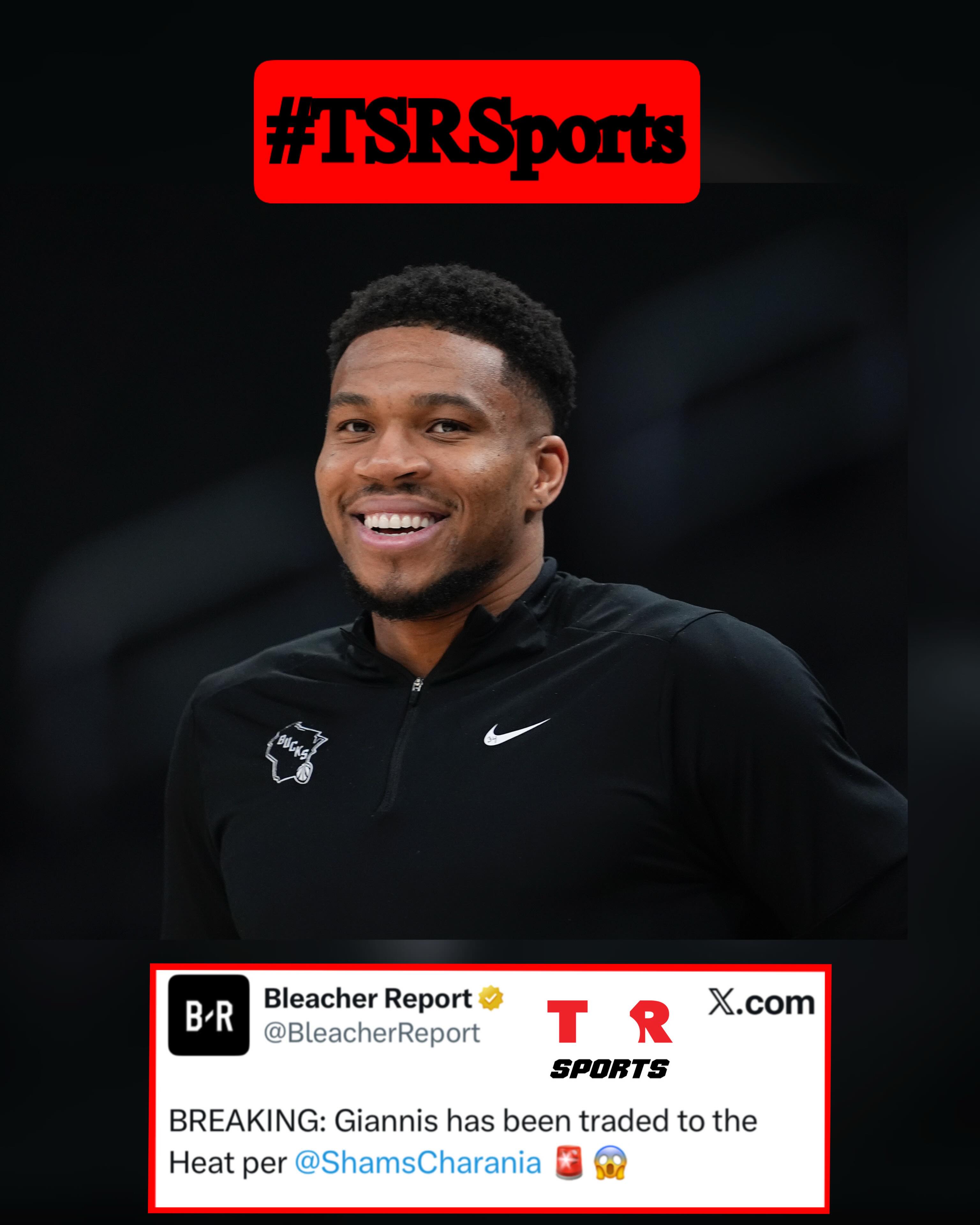 #TSRSports: #GiannisAntetokounmpo is headed to the 305. The Milwaukee Bucks are have traded him to the Miami Heat, according to @ESPN. Reports state The Heat beat out the Celtics in a deal for the 10-time All-Star, and the trade comes on the eve of the 2026 NBA Draft. ✍🏾#TSRStaffAS 📷:(@gettyimages)