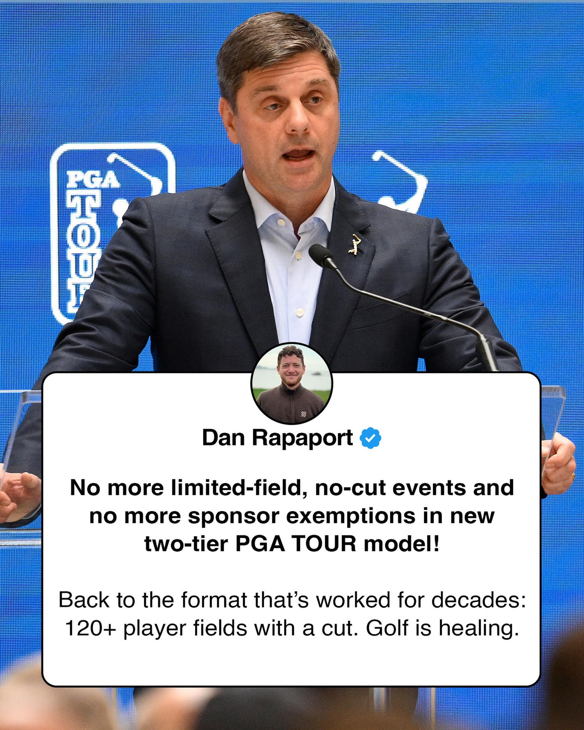 Starting in 2028 the PGA Tour will go to a “Championship” and “Challenger” model, essentially creating a two-tier system. Championship events will have the $20 million+ purses but, crucially feature 120-man fields WITH A CUT and not the 70-80, no-cut model we’ve seen in Signature events. This is a return to a tried-and-true model that’s worked for golf tournaments for decades and a reversal of the overreaction to LIV. Roughly 90 players will keep their Championship status at the end of the year with the top 20ish finishers from the Challenger series being promoted. The TOUR Championship will also move around from course to course which is great news because Atlanta is just too damn hot in August.