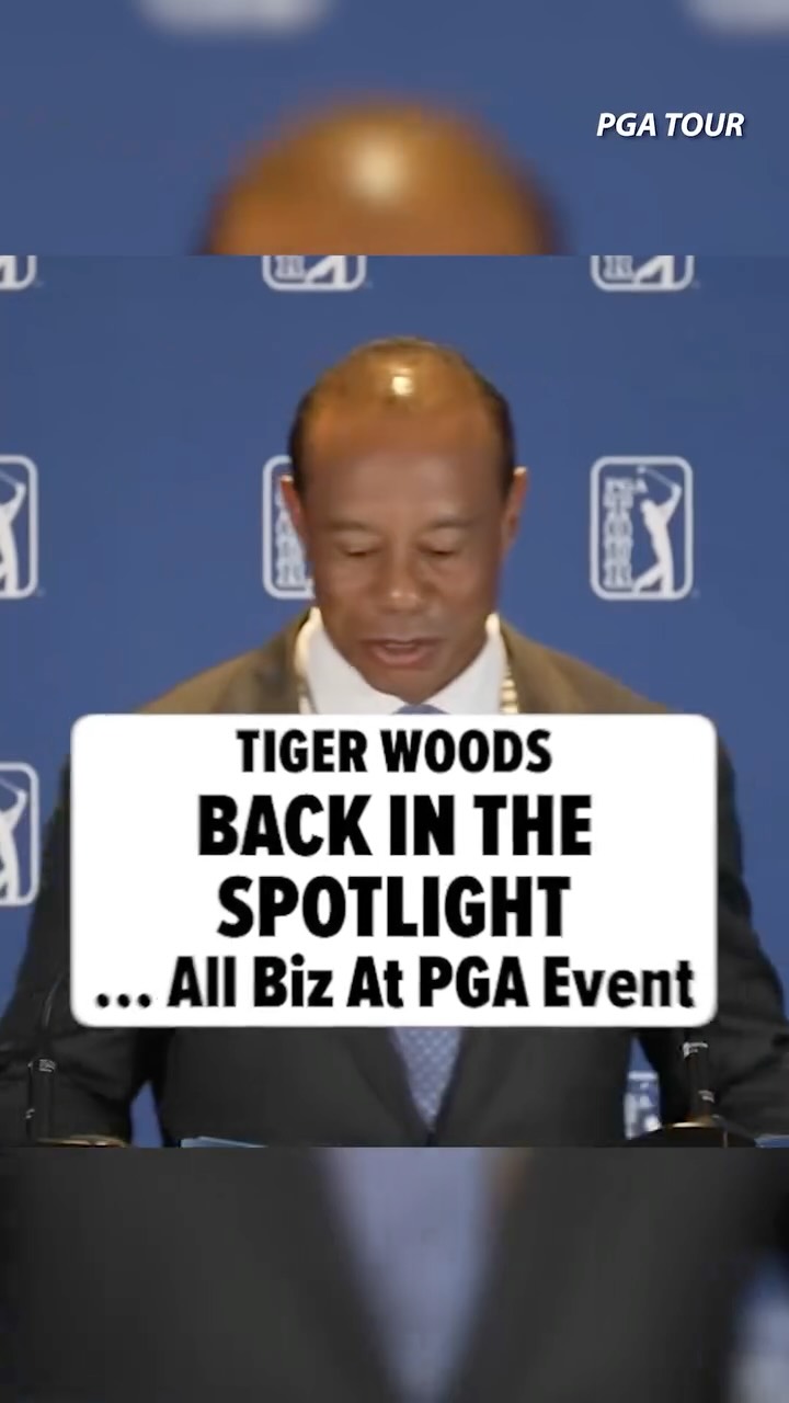 Tiger Woods was all smiles as he stood in front of a crowd of reporters on Tuesday to address new PGA Tour plans ... making his first speaking appearance since his March DUI arrest and rehab stint.

🎥: PGA Tour
