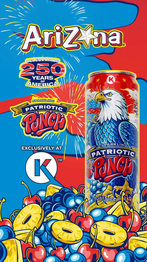 Red, white, and refreshingly new!✨ Introducing @drinkarizona Sparkling Patriotic Punch available only at Circle K!

A bold blend of cherry, pineapple, grape, and a little sparkle in every sip.

This is your sign to pack the cooler, grab your crew, and make it a summer to remember!