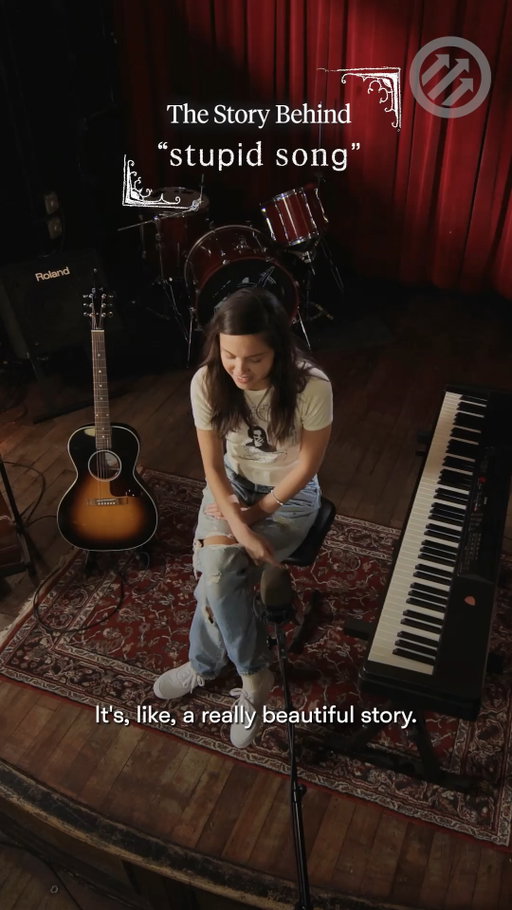 Writing “stupid song” at 4:30 a.m.? Call that a “spark in the dark.” Head to the link in bio to watch Olivia Rodrigo break down the stories behind songs on her new album.