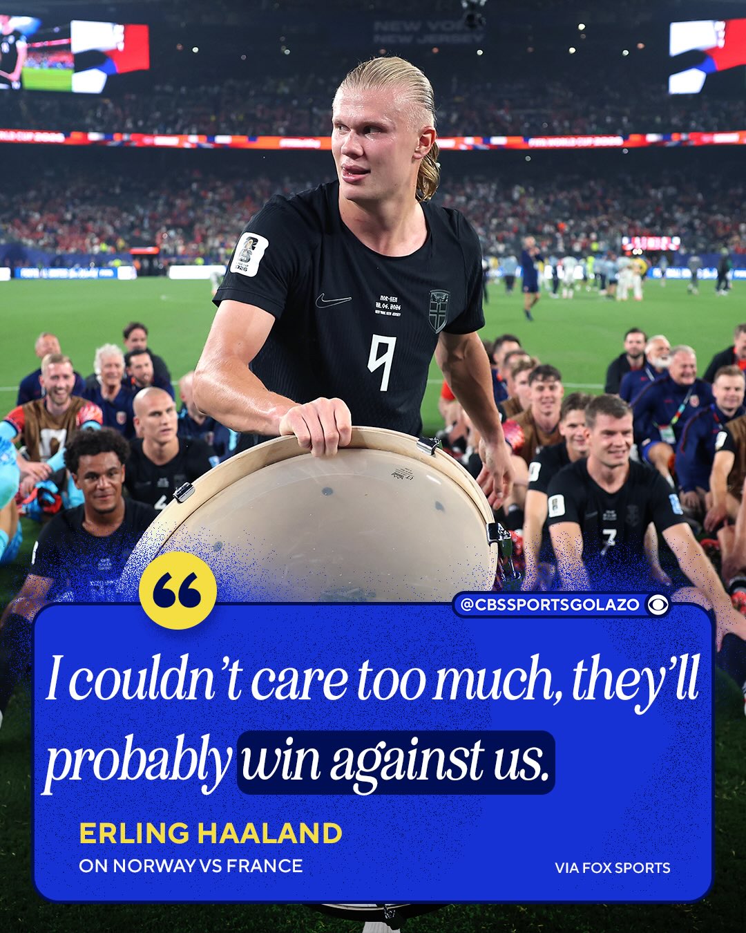 Erling Haaland’s mind games have officially started 🇳🇴😈