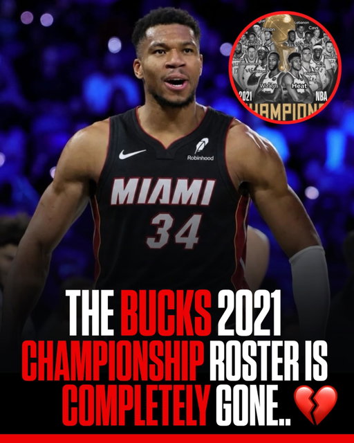 Now the whole Bucks 2021 championship roster is completely gone.. 💔🥀

It’s honestly wild to think about. The 2021 Milwaukee Bucks ended a 50-year championship drought behind Giannis, Khris Middleton, Jrue Holiday, Brook Lopez, Bobby Portis, P.J. Tucker and a group that looked like it would stay together for years. Now, just five years later, every single player from that title-winning roster is gone. With Giannis and Bobby Portis reportedly being moved to Miami, the final pieces of the championship core have officially left Milwaukee. 

What makes it even crazier is how unforgettable that team was. Giannis delivered one of the greatest Finals performances ever, dropping 50 points in the title-clinching Game 6, while Middleton and Holiday constantly came through in the biggest moments. Fans thought those guys would retire as Bucks legends, but the NBA moves fast. Trades, free agency, age, injuries, and roster changes eventually broke apart one of the most beloved championship teams of the last decade. 

Now the 2021 championship feels like a completely different era in Milwaukee. The banner will always hang in the rafters, but not a single player who helped win it remains on the roster. For Bucks fans, it’s the end of a legendary chapter that brought the city its first title in half a century. Looking back, that group wasn’t just a championship team—it was the team that defined an entire generation of Bucks basketball. 

Follow US (@jukedly) to stay locked in if you love sports! 🔥

Via @depressedbucksfan_
