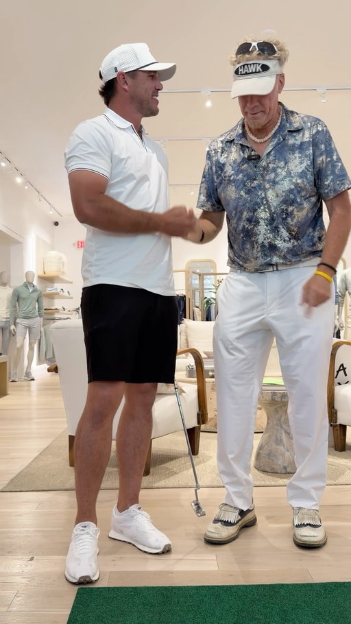 Two of the world greatest golfers. dueling. Like gladiators, circling a lion. No. A rhino. No. An alien. with a light saber. No. Let me think on it. Be right back. 
@bkoepka