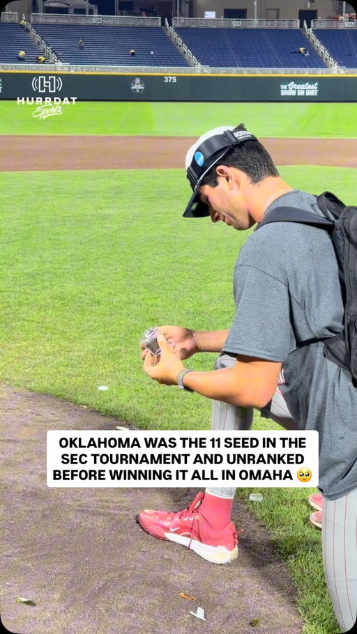 Truly was the ultimate underdog story for Oklahoma baseball. OU was sub .500 in SEC play and had the 11-seed in the conference tournament. 

The unranked Sooners won it all in Omaha. 🥹