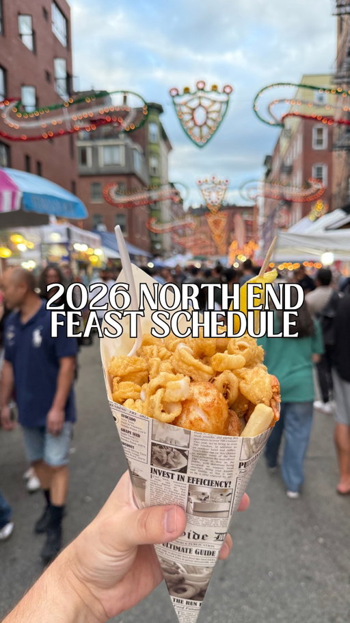 Boston’s most delicious tradition is back. 🇮🇹🍝

From Saint Joseph’s Feast in July through Saint Anthony’s Feast at the end of August, the North End transforms into one giant Italian street festival filled with cannoli, arancini, sausage & peppers, live music, religious processions, and decades of family traditions.

Whether you’re a first-timer or a feast season veteran, save this guide and start planning your weekends now.

📍 Boston’s North End

2026 Feast Schedule
🇮🇹 Saint Joseph’s Feast: July 24-26
🍷 Saint Agrippina Feast: July 30-August 2
🍝 Madonna Della Cava Feast: August 7-9
🎣 Fisherman’s Feast: August 13-16
👑 San Gennaro Feast:  August 21-23
🥖 Saint Anthony’s Feast: August 27-30

#NorthEndBoston #BostonFoodies #BostonEvents 

Which feast is your favorite? 👇