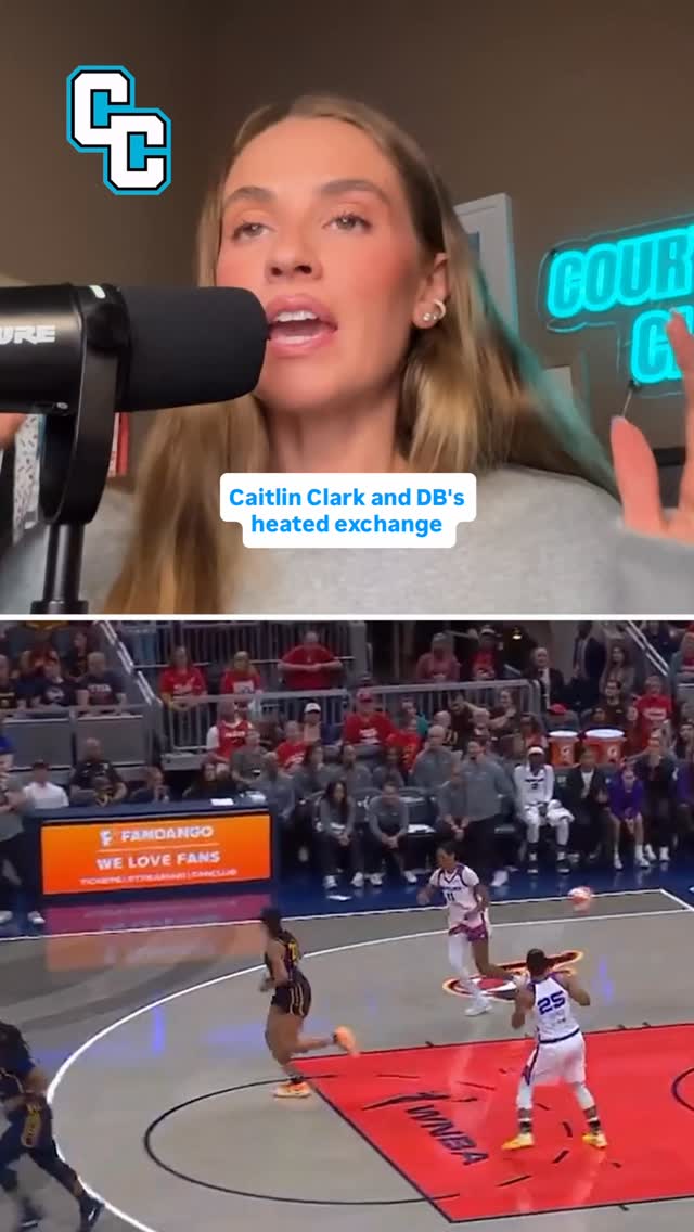 The refs called a tech on both Caitlin Clark and DeWanna Bonnet after this heated exchange