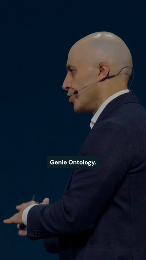 Databricks co-founder and CEO Ali Ghodsi announces Genie Ontology - an automatic context layer, at #DataAISummit.

Genie Ontology extracts snippets of knowledge from tables, queries, dashboards, pipelines, and connected apps, and organizes that knowledge into a living graph of how a company works and what the data inside actually means. 

Genie has context about where to look, what to trust, and how to answer in a way that reflects how the company actually uses its data. That includes metric definitions, business terms, unique calculations, and the relationships between concepts, metrics, tables, and teams. 

Watch the full keynote. Link in bio 🔗