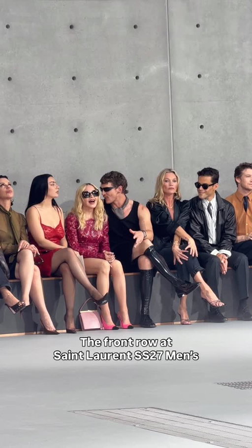 Who can you spot sat front row at the @ysl SS27 Men’s show? 👀

#DazedFashionTV #YSL #Charlixcx #Madonna #ConnerStorrie