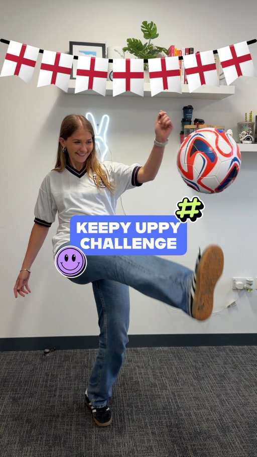 World Cup fever is still high in the office ⚽

The keepy uppy challenge was all fun and games until someone took “raise the roof” a little too literally 😅

Think we’ll leave the football to England tonight 🏴󠁧󠁢󠁥󠁮󠁧󠁿