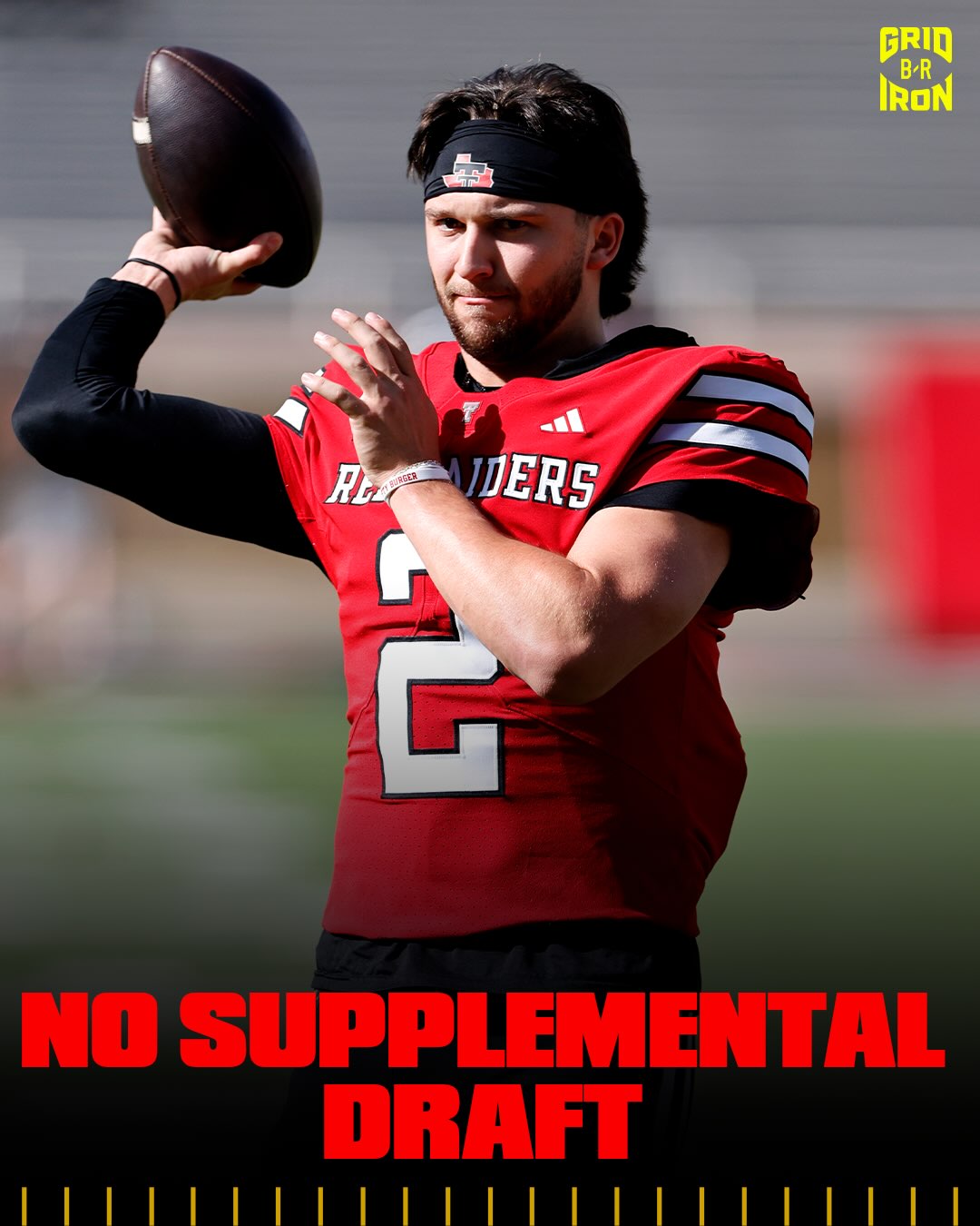 BREAKING: NFL has declined to hold a supplemental draft this summer, per @adamschefter 

Texas Tech QB Brendan Sorsby will not be eligible to enter the NFL in 2026