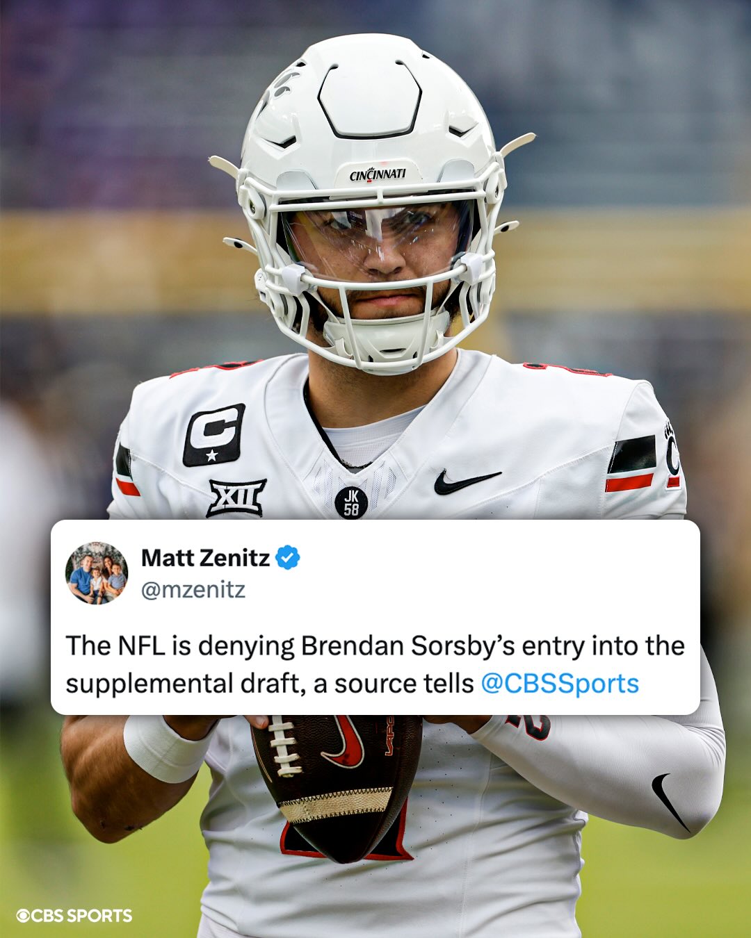 NFL is declining to hold a supplemental draft for Brendan Sorsby