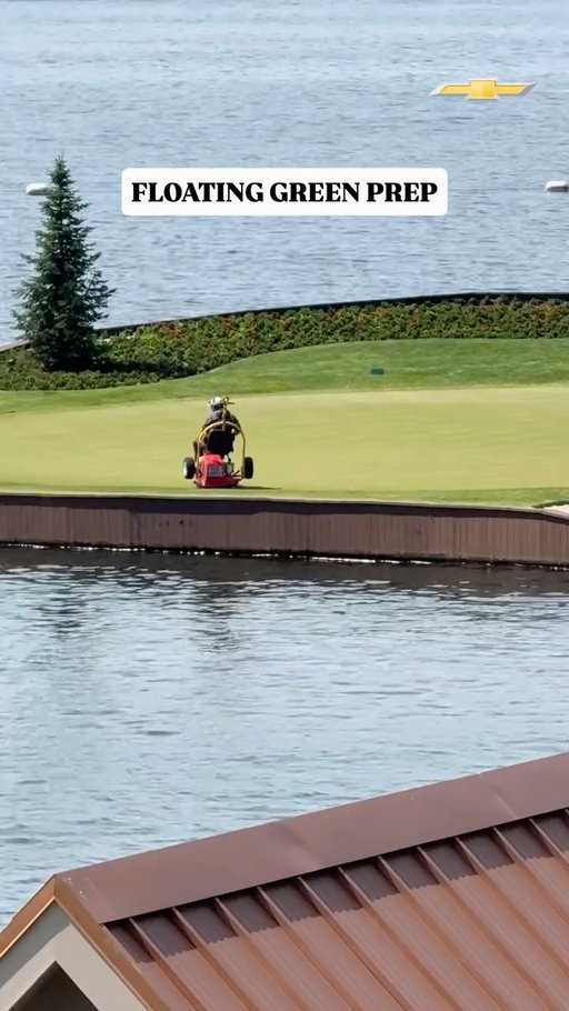 Some guys just want it more.

Grounds crew at CDA is getting The Floating Green DIALED for this week’s @BarstoolClassic. 

Presented by @Chevrolet #Ad