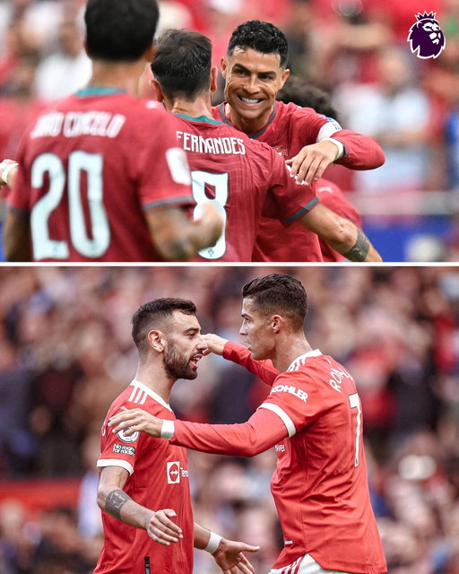 Bruno Fernandes assisted Cristiano Ronaldo in Portugal's 5-0 win against Uzbekistan, who became the first player to score in six men's World Cups 🤝

Icons of @manutd's past and present 🔴