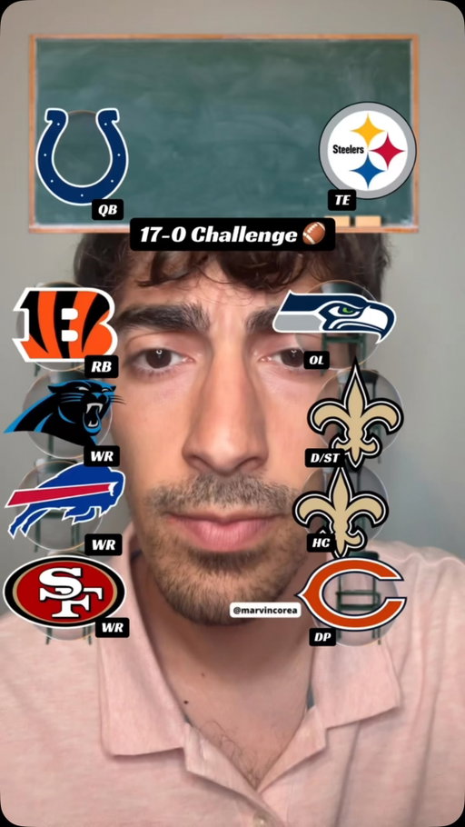 17-0 challenge! #nfl #fantasyfootball #fantasyfootballadvice #fantasyfootballtips #nflfantasy