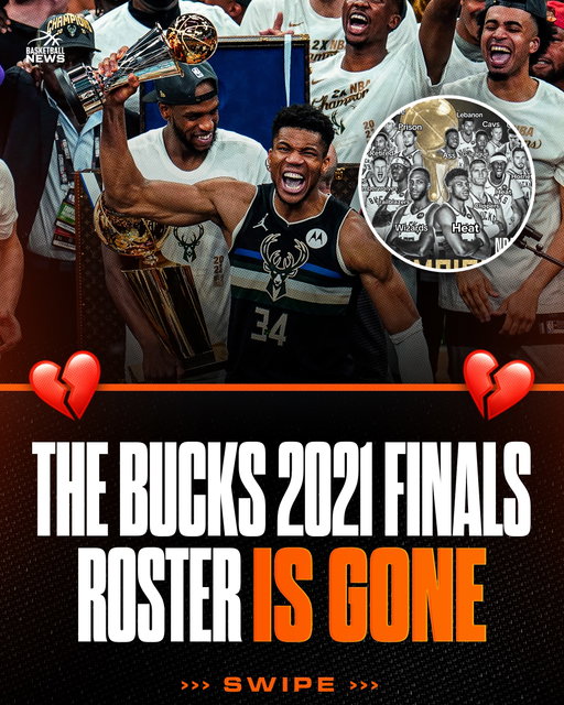 A whole era of Bucks basketball ended last night. 🥺

The 2021 Milwaukee Bucks weren’t just a championship team—they were a basketball storybook. It was a roster built on loyalty, development, and perseverance. Giannis Antetokounmpo, Khris Middleton, and Brook Lopez had spent years battling playoff heartbreak together before finally breaking through. Jrue Holiday arrived as the final piece, delivering one of the most iconic defensive plays in NBA Finals history. Bobby Portis became a cult hero, P.J. Tucker brought toughness, and the entire roster embodied a blue-collar mentality that Milwaukee fans embraced. When they won the 2021 championship, it felt different from most modern superteams. This group had earned it together.

Now, with Giannis officially traded to the Miami Heat, that championship roster is officially gone. Every major contributor from that title run has either been traded, signed elsewhere, retired, or moved on. The trade that sent Giannis and Bobby Portis to Miami closes the book on one of the most beloved eras in Bucks history. What once felt like a team that could stay together forever has slowly been dismantled piece by piece, and Giannis’ departure is the final chapter.

For Bucks fans, that’s what makes this trade hit harder than most. It’s not just losing a superstar—it’s losing the last connection to the team that ended a 50-year championship drought. The banners, the memories, the legendary Finals performances, and the unforgettable 50-point closeout game from Giannis will live forever. But the roster that brought Milwaukee to the top of the basketball world no longer exists. The 2021 Bucks are officially history, and an era that once felt immortal has finally come to an end.

You just found your new home for hoops content 🏀🔥 Follow @basketballnews for more!