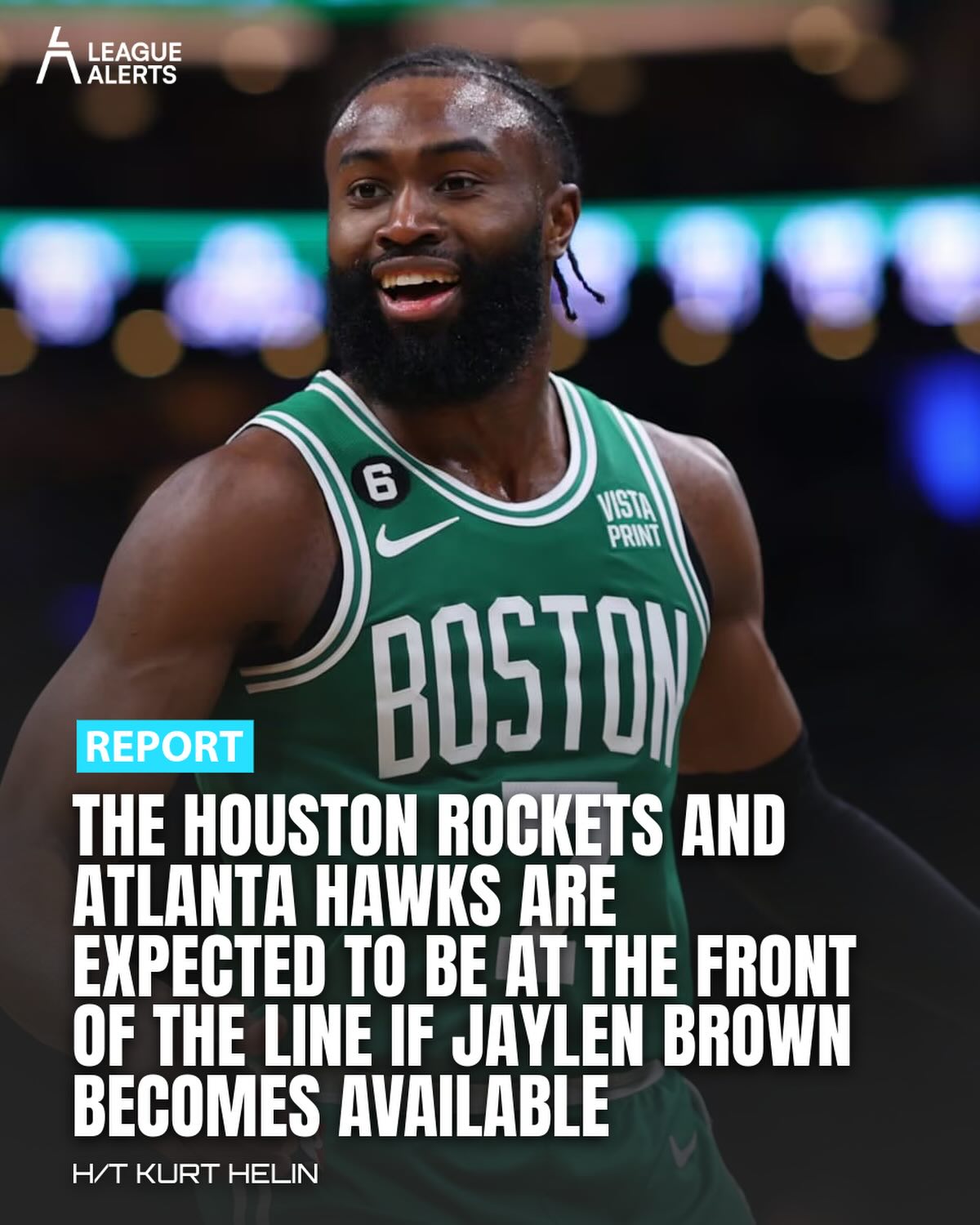 Houston and Atlanta are expected to lead the pack if the Celtics make Jaylen Brown available, with Portland also in the mix. Matching his $57.1 million salary next season will be the biggest hurdle for any suitor.