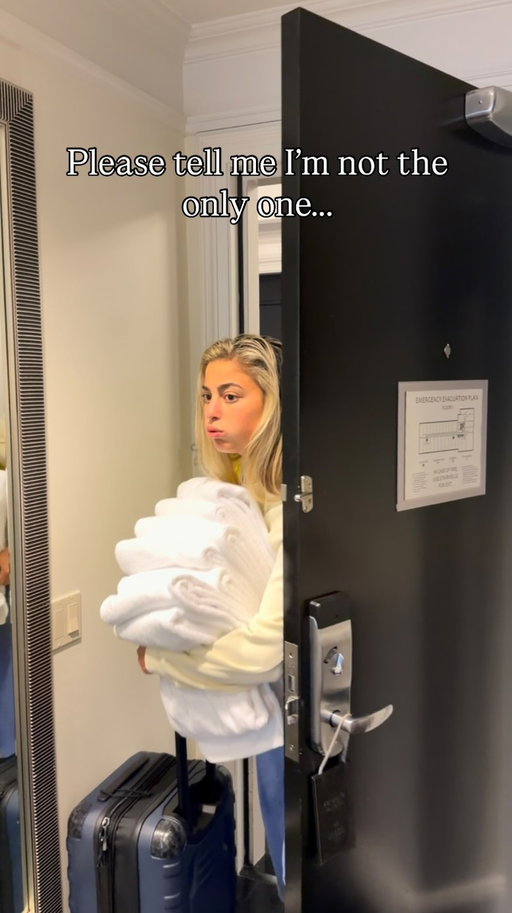 The hotel inspection begins immediately.