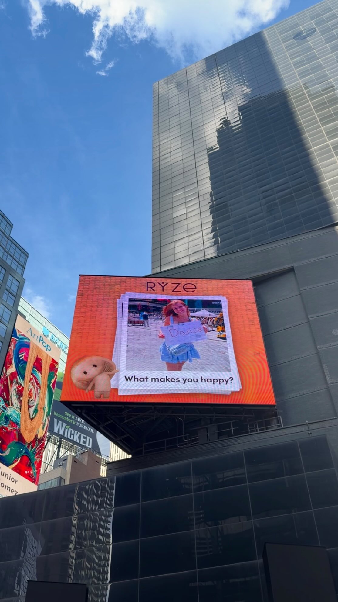 Having a billboard in Times Square was definitelyyyy not on our 2026 bingo card… 🤭

…but when we had an idea that involved featuring our community & spreading some joy to NYC, we knew we had to make it happen 🌆🧡

Huge shoutout to everyone who hung out with us at our Solstice in Times Square pop-up over the weekend and helped make this happen 🥳 It was a day we’ll never forget 🥹 
#RYZEOnTheRoad #SolsticeTSQ