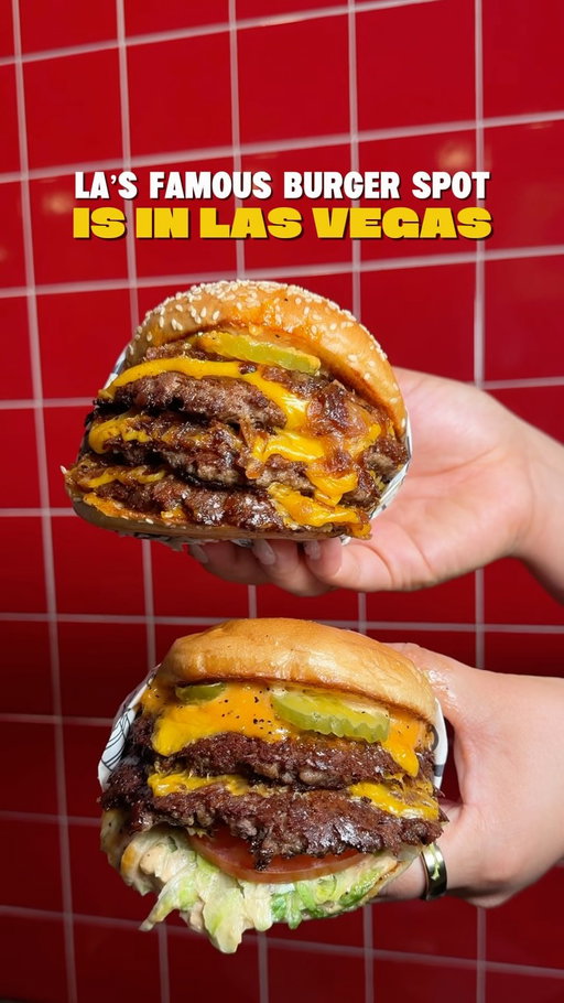 LA’s most iconic burger stand is in Las Vegas— off and on the strip with a third location opening soon 🍔🔥 Have you been to Irv’s Burgers?