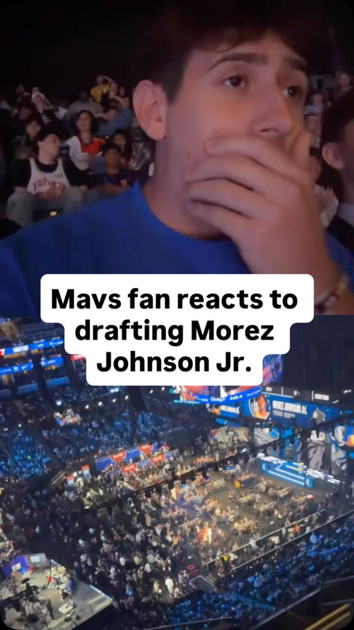 Bro left the stadium so fast 😭 #nbadraft #nba #mavs