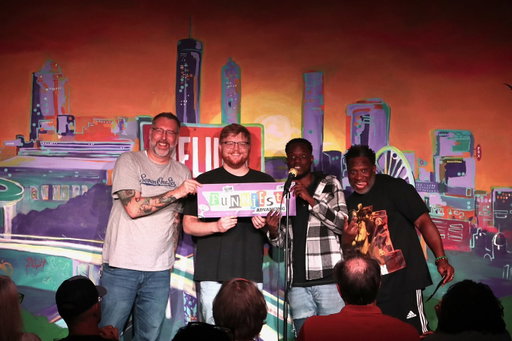 Congratulations!
Helium Funniest Prelim Winner
@gregularcomedy 
@andrewledbettercomedy 
@jjfilsma 

Host: @hankdensoncomedy 

#ATLfunniest 
#FunnyAF 
#HeliumATL 
#winnerwinnerchickendinner
