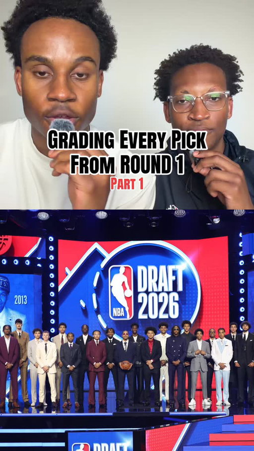 Grading every NBA Draft pick from the first round. Follow for part 2! #nbadraft #ajdybantsa #camboozer #darrynpeterson #draftgrades