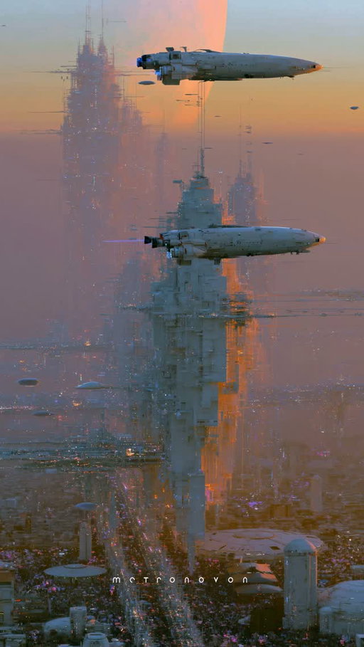 Cities climb toward the heavens, and ships traverse the stratosphere.
Humanity has rewritten the very laws of gravity.
Yet the measure of life is still rooted in human experience.
It is found in the simple meal shared with another.
In the light left burning for your return.
And in the quiet act of waking to another dawn.

—
What kind of future do you imagine?
—
Part of an ongoing sci-fi narrative
about futures yet to be written.