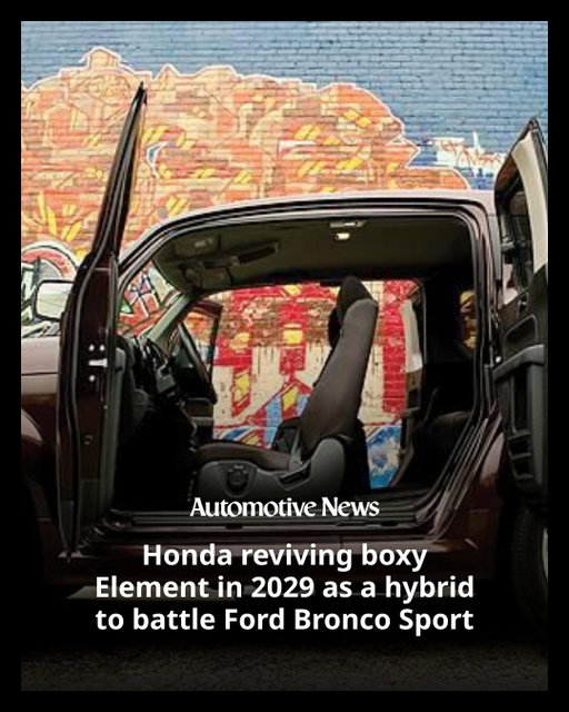 Honda plans to resurrect the Element, a quirky compact crossover that gained a cult following for its versatility and unique looks, as a hybrid targeting the booming lifestyle and adventure market.

Production of the new Element is expected to begin in the second quarter of 2029 in central Ohio, people with knowledge of the plan told Automotive News.

The plant will serve as the sole global production hub, with Honda targeting nearly 100,000 vehicles in the first full year of output, the people said.

#Honda #HondaElement #automotive #autoindustry