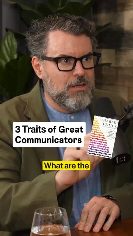 Super communicators don’t just talk better, they listen differently. They ask more questions, actively proving they’re listening through follow ups, and reflecting understanding back in real time. They also recognize the type of conversation happening and adapt whether it’s practical, emotional, or social so the other person feels truly understood instead of just heard.

#CharlesDuhigg
#Supercommunicators
#CommunicationPsychology