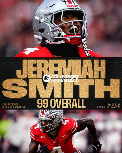 📈 The first ever 99 OVR at launch belongs to Jeremiah Smith. #CFB27 

Become an MVP+ Member for 7-Day by 7/1 Early Access

The MVP+ Membership is the only way to unlock #CFB27 7-Day Early Access. Link in bio.
