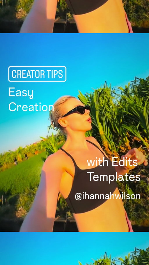 @ihannahwilson explains how you can use templates on the Edits app to streamline your creation process. 🎥 Looking to use Hannah’s template for yourself? Find her template on her page and click the “use template” button! If you don’t see it, save the reel and find it in your saved templates section of Edits. Happy creating 🎨
#MadeWithEdits