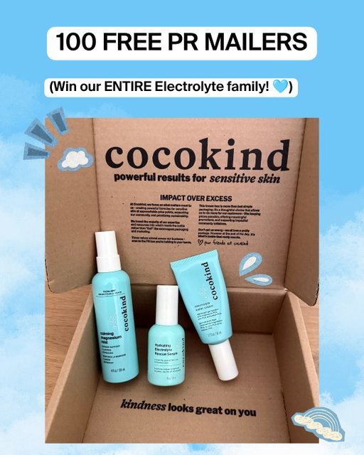 *CLOSED* 

📣100 FREE PR MAILER GIVEAWAY📣
We are giving away a PR mailer box containing our entire electrolyte collection ft. Electrolyte Water Cream, Calming Magnesium Mist, and our brand NEW Hydrating Electrolyte Rescue Serum!

HOW TO WIN:
💌 Follow us
💌 Like this post and share it with a friend
💌 Comment ELECTROLYTE for a direct link sent to your DM's to fill out the survey
💌 Submit survey by 6/26, 5pm PST

Everyone who answers will be entered into a lottery for a chance to be one of the 100 people to receive this FREE PR mailer. Notifications to all will go out via email by 6/29/2026 by 5pm PST.

Good luck, everyone!! Our free PR mailer program is only available to our US community at this time due to shipping restrictions! ❤️

#prmailer #giveaway #freeprmailer