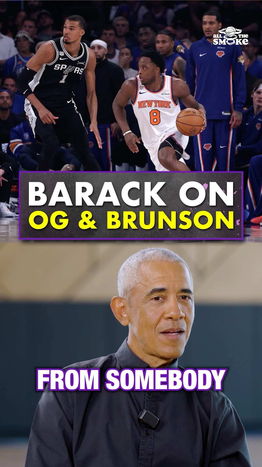 Barack Obama says it best: Jalen Brunson is the king of New York right now.

He and OG Anunoby put on such a show that the former president is handing out crowns.