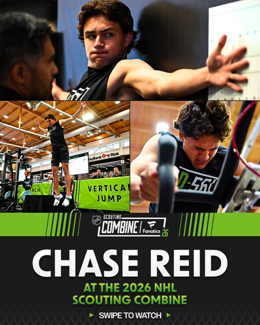 Check out Chase Reid’s (@cjreid_94) performance at the NHL Scouting Combine ahead of the 2026 #NHLDraft 👀