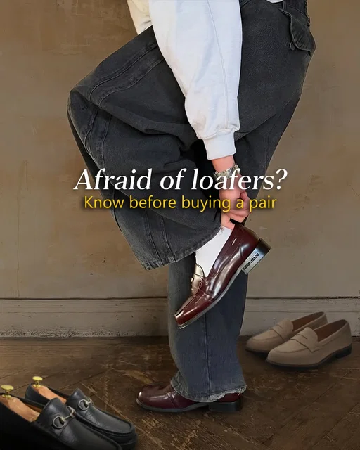 Afraid of loafers? 👞 Don't buy a pair until you know these essential rules.

Want the "clean" look without the pain? Here is your 60-second cheat sheet for a perfect fit.

If your toes pinch now, you'll hate them later. Focus on a snug fit over the top, not the toes.

Don't panic over heel slip. A little lift on day one is totally normal.

Know your material. Suede breaks in fast, while structured leather takes time and needs to feel snug.

The confidence hack. Use no-shows for a clean aesthetic or crew socks if your pair feels slightly loose.

Break them in without the regret. Think thick socks at home, shoe trees, and short errands first.

Ready to upgrade? Save this before you buy and send it to a friend still stuck in sneakers.

#mensfashion #mensstyle #loafershoes #mensfashiontips #mensshoestyle