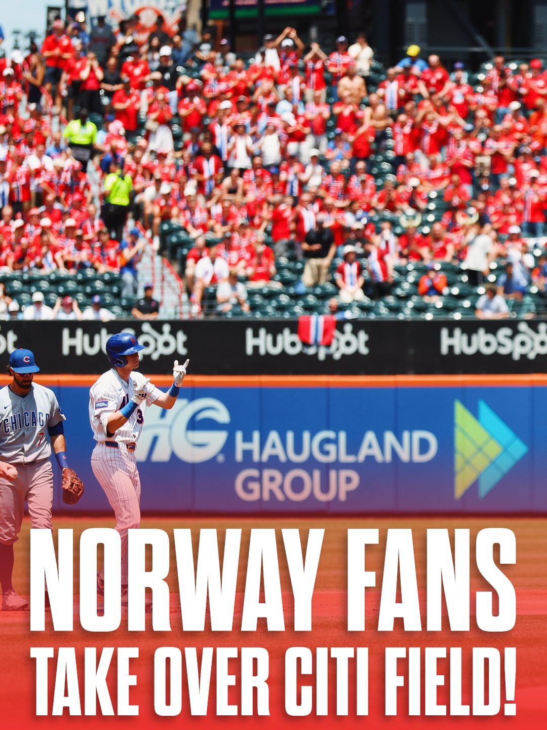 The Viking Row has made it to @citifield 🇳🇴