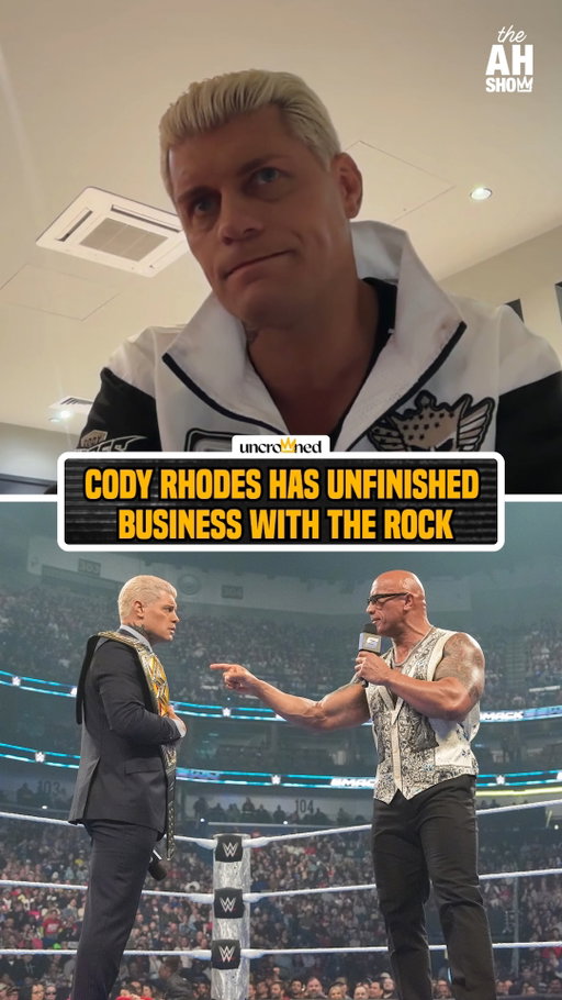 Cody Rhodes still has a story to finish with The Rock 🤨 #HelwaniShow