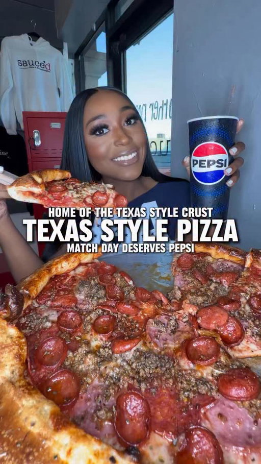 #PepsiPartner Texas Style Pizza in Dallas 🍕🥤⚽

If you’re in Dallas, you have to stop by Sauce’d Pizza & Smashburgers. They’re the Home of the Texas Style Crust and known for their sports themed decor. Pair their Meat Lovers Texas Style Pizza and Double SmashBurger with a @Pepsi Zero Sugar, and you’ve got the perfect Match Day combination.

🧾 Here’s What We Tried:
🍕 Carnivore Texas Style Pizza
🍔 Double SmashBurger w/ Extra Daddy Sauce
🍟 French Fries
🥤 Pepsi Zero Sugar

⏰ Hours:
Monday–Thursday: 11am–9pm
Friday–Saturday: 11am–10pm
Sunday: 12pm–8pm

So come to Sauce’d Pizza & Smashburgers to see why their food deserves Pepsi. Would you try it?

📍 @SaucedTexas
110 N Main St, Grapevine, TX

#FoodDeservesPepsi #SaucedPizza #DallasFoodie #TexasStylePizza