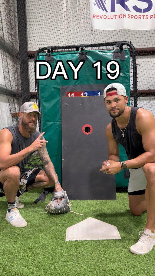It takes two to tango! 
-
#baseball #impossiblestrikechallenge