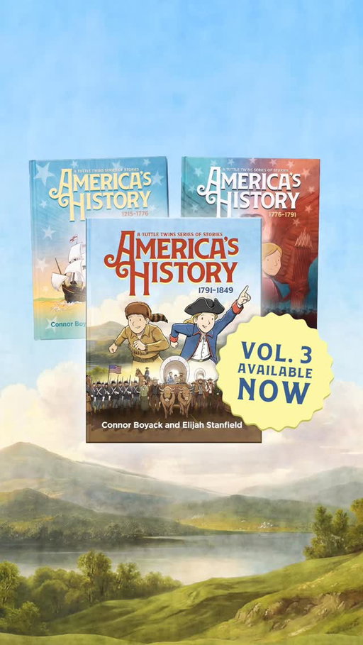 🔗 in bio - America turns 250 this week, and I’m using it as my excuse to make history way more fun at home using Tuttle Twins! 

Ad #TuttleTwins #America250 #HomeschoolMom #FamilyLearning