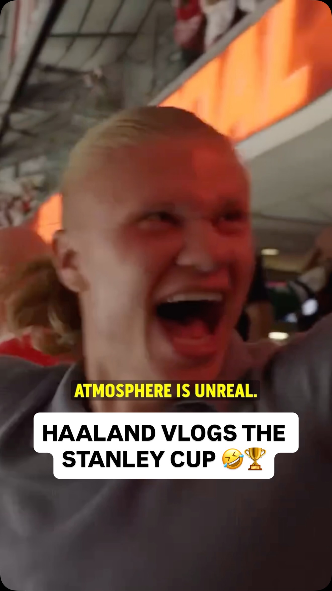 Erling Haaland and the Norwegian Men’s National Team were present at Game 5 of the Stanley Cup Final and had a BLAST 😂🏒🇳🇴

(🎥: Erling Haaland /YouTube)