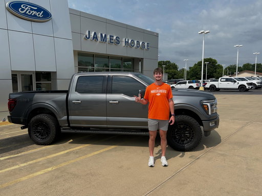 Just picked up my new 2026 Ford F-150 Platinum 4X4 from @james_hodge_ford in Idabel.

Big thanks to the James Hodge Auto Group team and @loyalandtruemarketing for their continued support of Oklahoma State student-athletes.

Whether you’re in Stillwater, Tulsa, Oklahoma City, or anywhere in between, James Hodge Auto Group has you covered with five locations across Oklahoma and nationwide shipping.

Excited for what’s ahead. Let’s get to work.

#RideHodge
#LoyalAndTrue
#GoPokes
#builtfordtough